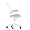 Flash Furniture Gray Mesh Mid-Back Task Chair with Roller Wheels BL-X-5M-WH-GY-RLB-GG - alternate 7